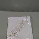 Jerler Rhinestone Applique, Elegant Silver Crystal Rhinestone Belt Sewing on Wedding Dress Bridal Belt, for Wedding Decoration and Bridal Embellishments