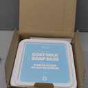 5Lb Goat Milk Soap Base - SLS/SLES Free, No Palm Oil, Organic - Melt and Pour Goats Milk Soap Making Supplies - All Natural, Gentle on Skin, Moisturizing, Perfect for DIY Projects