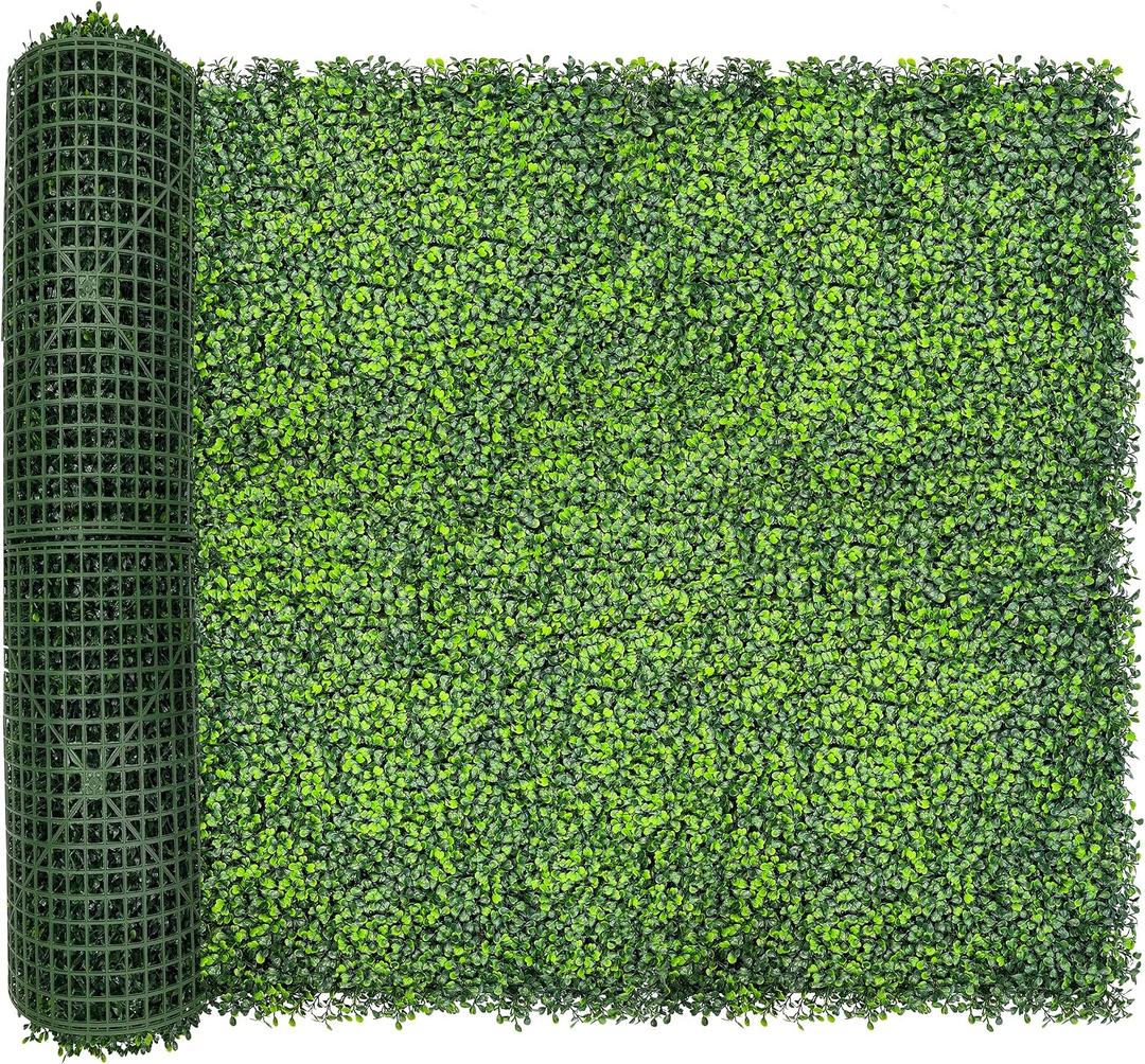 DOPGIB 128"x 48" (43 SQFT), Artificial Green Ivy Privacy Fence Screen