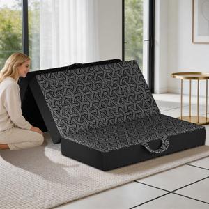 Tri Folding Mattress, 6'' Queen Memory Foam Portable Floor Bed