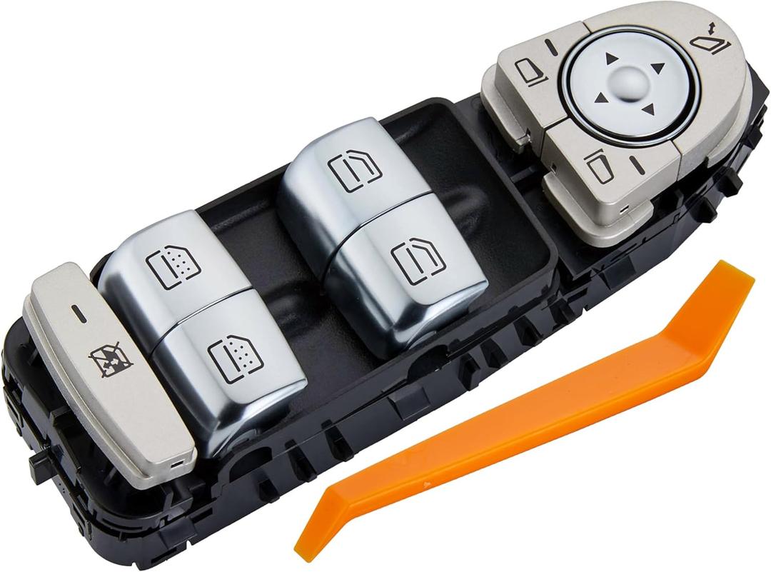 Power Window Switch Fits for Mercedes-Benz C300 15-21.C350e 16-18. C400 15.C43 AMG 17-21. C63 AMG 16-21. C63 AMG S 15-21 etc.Driver Side Control Door vidrios Master Switch Replaces 2059056811