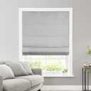 SHECUTE Roman Shades for Windows Cordless, Fabric Roman Window Shades for Bedroom, Living Room and Home, Room Darkening Light Filtering Roman Blinds for Windows and French Doors (Grey, 23W x 64L) (23"W x 64"H, Grey(room Darkening))