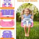 4 in 1 Toddler Swing Set & Baby Jumper, Foldable Swing Set for Backyard