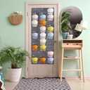 2 x Fixwal Hat Organizer Racks for Baseball Caps, 27 Pocket Pocket Over the Door Hat Organizer with 3 Hooks, Hat Storage to Protect and Display, Gray