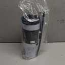 Owala Stainless Steel Triple Layer Insulated Travel Tumbler with Spill Resistant Lid, Straw, and Carry Handle, BPA Free, 40 oz, Blue (The Great Blue)