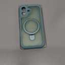 MOCCA Design for iPhone 17 Case, Compatible with Magsafe [Premium Invisible Magnetic Ring Stand] [Military Drop Protection] Full Camera Guard Translucent Matte Slim Phone Cover 6.3",Blue