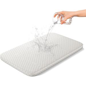 Baby Bassinet Mattress, Breathable, Hypoallergenic, Premium Foam, Non-Toxic, Rectangle Shaped with Removal Waterproof Cover,19" x 33" x 2''