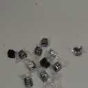 Franklin Brass (10-Pack)  Square Matte Black Cabinet Knobs for Dressers, Drawers, Kitchen Cabinet Door, Vanity, Furniture, Closet Knobs, 1-1/8 Inch | Parow