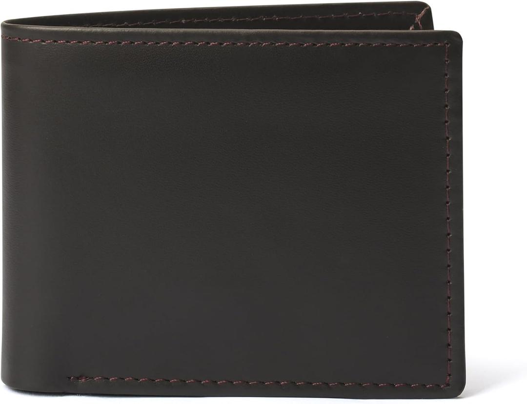 Men's Leather Wallet, Bi-fold, Classic Design,Brown Genuine leather | Leather Wallets for Men, Genuine Leather Mens Wallets Bifold with ID Windows (Brown)