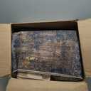 Lahome Modern Abstract Living Room Rug 8x10, Washable 8x10 Area Rugs for Bedroom Stain Resistant Non Slip, Large Red Soft Indoor Carpet for Dining Room Table Home Decor