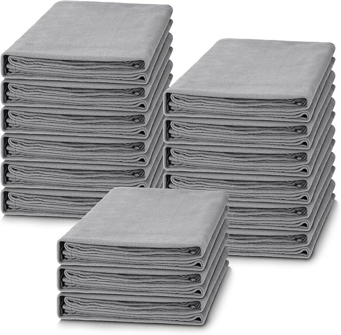 8 Pack Of Blankets, 60x44 Inches, Gray