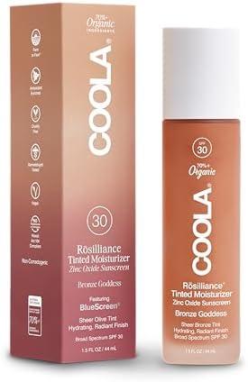 COOLA Organic Rosilliance BB Cream With SPF 30, Tinted Moisturizer Sunscreen & Foundation, Dermatologist Tested, 1.5 Fl Oz