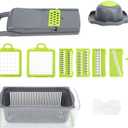 Multi-function Chopper Dicing Grater, Manual Potato Slicer Vegetable Fruit Cutter Peeler Carrot Grater Dicer Kitchen Tools