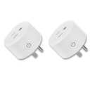 Sparkleiot Tuya WiFi Smart Plug Works with Alexa Google Assistant IFTTT for Voice Control Mini Smart Outlet Plug with Timer Function,No Hub Required,Only 2.4GHz WiFi,FCC/Rohs Listed Socket(2 Pack)