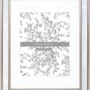 Laura Ashley 11x14 (Matted 8x10) Champagne Mirror Bead Picture Frame, Classic Mirrored Frame with Beaded Border, Wall-Mountable, Made for Photo Gallery and Wall Art, (11x14 (Matted 8x10), Champagne)