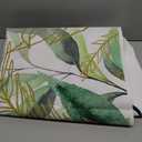 Ticuenicoa 7x5ft Housewarming Backdrop Green Leaves Background for New House Party Decorations Gold Housewarming Photography Home Sweet Home Banner Background Photo Booth Wedding Cake Table Supplies