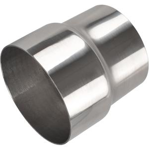OD 3.5 Inch to OD 4 Inch Exhaust Pipe to Component Pipe Adapter Reducer 3.5" OD to 4" OD Polished Stainless Steel 4" Overall Length