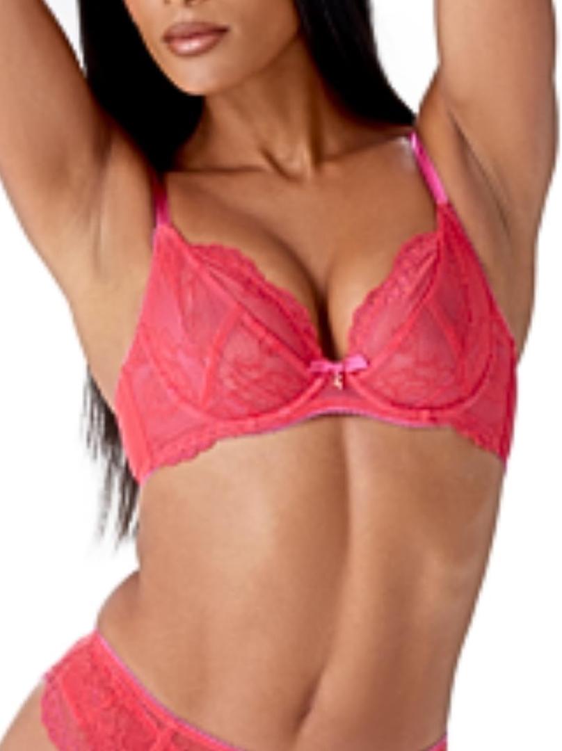 Gossard Women's Superboost Lace Non-Padded Plunge Bra (34DD)