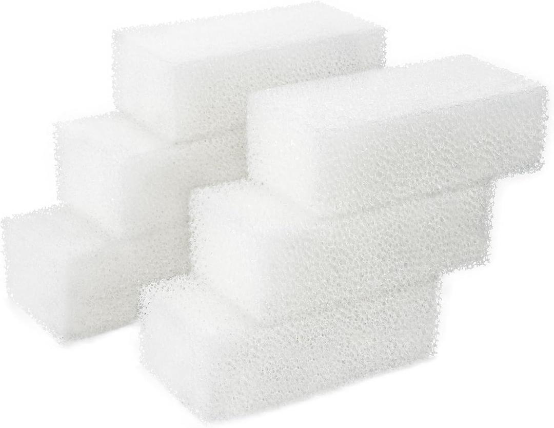 AQUANEAT 6-Pack Replacement Filter Sponge Pads, Aquarium Foam Insert Compatible with AquaClear 50, Fish Tank Filter Media