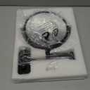 Wall Mounted Magnifying Makeup Mirror with 1X 10X Magnification and Extendable Arm, 8 Inch Double Sided Vanity Mirror for Bathroom, Wall Mirror for Teen Girls, Women, Matte Black