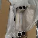 Farmhouse Narrow End Table Wooden Rustic White Side Tables with Storage Shelves Narrow Sofa Table for Small Spaces Living Room Bedroom Bathroom Dorm