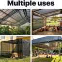 Royal Shade 30% Black Shade Cloth 10FT x 10FT Mesh Tarp with Grommets for Garden Patio, Plant Shading, Greenhouse, Pergola, Chicken Coop, Dog Kennel, Lawn 