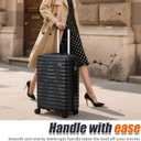 Cosbarn Luggage Sets 5 Piece Suitcases with Wheels, Suitcase Set ABS Hard Case Luggage with Spinner Wheels Durable Travel Luggage