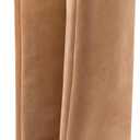 Women's Knee High Suede Boots for Women Wide Calf Square Toe Stiletto Heels Tall Boots Pull On High Heel Long Booties (7, Nude)