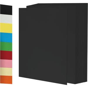 50Sheets 65 lb /180 GSM Black Paper  Premium Heavy-Weight Paper for Crafts, DIY Projects, Scrapbooking, Handmade Cards, Printing, and More  Vibrant Colors
