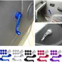 BESPORTBLE Window Crank Handle Replacement, Universal Window Winder Universal Window Winder Car Window Riser Handle Aluminum Alloy Automotive Replacement Riser (1 Pair, Purple)