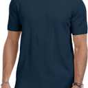 Aiyino Men's Knit T-Shirt Short Sleeve Tee Crewneck Sweater Shirt Casual Pullover Tops M
