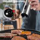 Electric Salt and Pepper Grinder Set with Rechargeable Base - Upgraded Large Capacity, Refillable Pepper Mill Set with LED Light & Adjustable Coarseness, Ideal for Kitchen, Outdoor, BBQ & Gift Giving