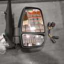 Right Passenger Side Mirror Compatible With 2015-2025 Ford Transit 150 250 350 350HD With Power Glass Manual Folding Heated Turn Signal Matte Black (Short Arm) Replace#CK4Z-17682-CA (6 Pins)