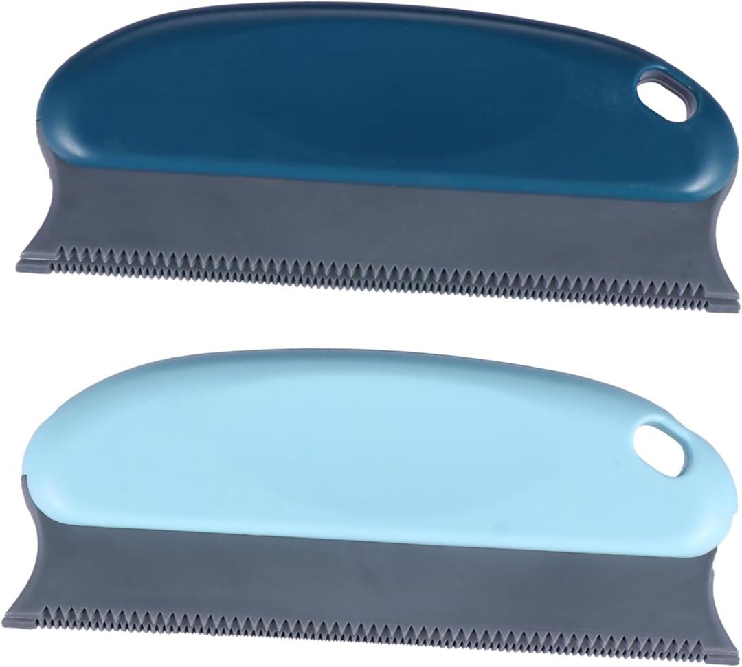 2Pcs Pet Hair Removal Brush Lint Cleaning Tool for Clothing Blankets and Furniture Soft Non Scratching TPR Material Removal Area