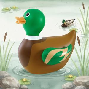 Hungdao 1 PC 4 Feet Inflatable Mallard Duck for Hunting Birthday Giant Inflatable Duck Pool Float Huge Funny Large Blow Fall Pool Floats for One Lucky Birthday Party Decoration, Mallard