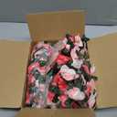 Miracliy 8Pcs 66FT Pink Flower Garland, Artificial Rose Floral Vines Fake Hanging Spring Flower Garland for Wall Backdrop Wedding Arch Tea Party Door Mantle Decoration