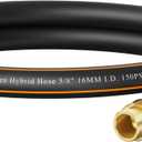 Giraffe Tools Garden Hose 2ft x 5/8", 24INCH Short Water Hose Heavy Duty, Lightweight, Flexible Hybrid Hose with Swivel Handle, Male to Female Fittings