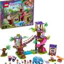 LEGO Friends Jungle Rescue Base 41424 Building Toy for Kids, Animal Rescue Kit That Includes a Jungle Tree House and 2 Elephant Figures for Adventure Fun (648 Pieces)
