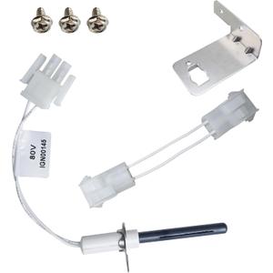 80 Volt IGN00145 Furnace Ignitors with male plug,Silicon Nitride Replacement Furnace Igniters Upgraded Compatible with Trane IGN145,Hot Surface Ignitors with Mounting Screws Kit