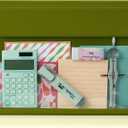 Mr. Pen- Green Letter Size File Folders, Clear Plastic, Document Folders