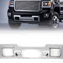 Skid Plate Compatible with GMC Sierra 2500HD 3500HD 2015-2019
4 Door Replacement Front Bumper Skid Plate Panel Chrome 23178964 23178780 GM1053103C