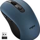 Wegear USB Wireless Mouse for Laptop PC Mac, 2.4GHz Cordless Mouse with 6 Buttons, 5-Level Adjustable 4000 DPI, Ergonomic Portable Optical Computer Mice, 24-Month Battery Life-Dark Green