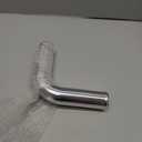 Ucreative 45 Degree Aluminum Alloy Tube Intercooler Pipe Air Intake Tube Silver Tone for Car OD: 3.0 Inch (76mm)