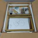 Masupu Fluted Nightstand ,Modern Night Stand Wood Bedside Table with Storage Drawer Side End Table for Bedroom, Living Room, Office, Walnut Brown