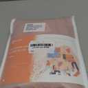 Melodieux Blush Pink Sheer Curtains 72 Inches Long for Bedroom, Natural Light Filtering Cotton Linen Window Sheer Drapes, Living Room Rod Pocket Farmhouse Voile Curtains, 52" W x 72" L, 2 Panels