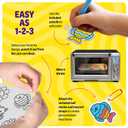 Dan&Darci Shrink Art Craft Kit for Girls and Boys Ages 6-12 - Shrink Magic Charm Making Kit with 30 Pre-Cut Shrink Plastic Templates - Kids Craft Birthday Gift for 7 8 9 10 Year Olds