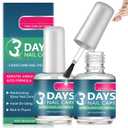 3 Days Nail Care, Keratin & Amino Acid Clear Nail Treatment Oil, Moisturizing and Conditioning, for Dry, Weak & Fragile Nails, 16ml/0.56oz (2PCS)