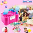 Balloon Pump 600W 110V Electric Balloon Pump Portable Electric Inflator Balloon Air Pump-2 Tying Tools Balloon Blower for Party Decoration