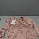 GRACE KARIN Women's Long Sleeve Satin Blouse,Mock Neck Work Silk Shirts,Dressy Tops for Business Casual Office, Small