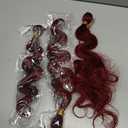 Burgundy Human Hair Bundles Wine Red Body Wave 3 Bundles Human Hair 18 20 22 Inch Double Weft 99J Bundle Brazilian Virgin Remy Hair Extensions 50 Grams Per Bundle Deals